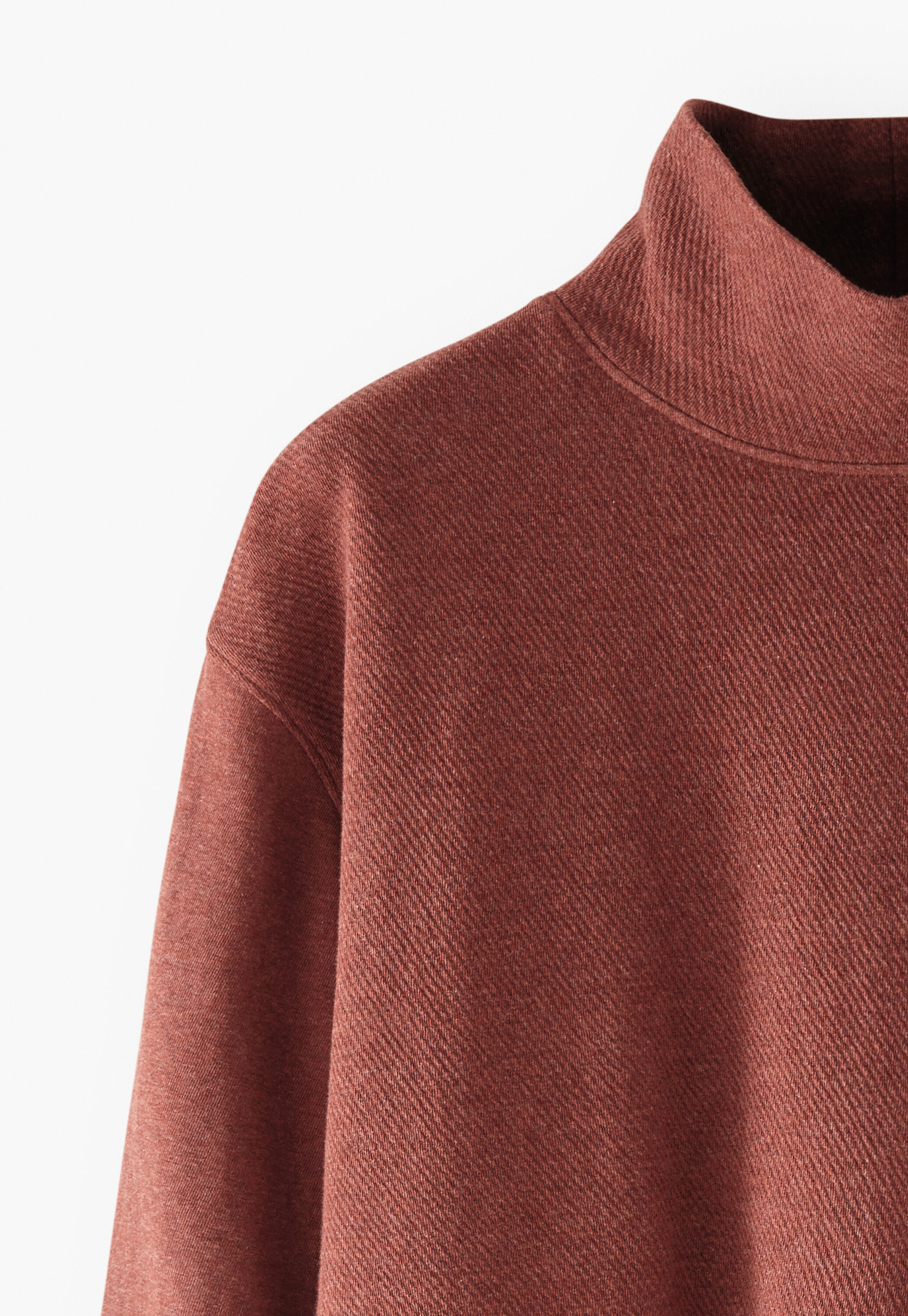 Sweatshirt mit hohem Kragen