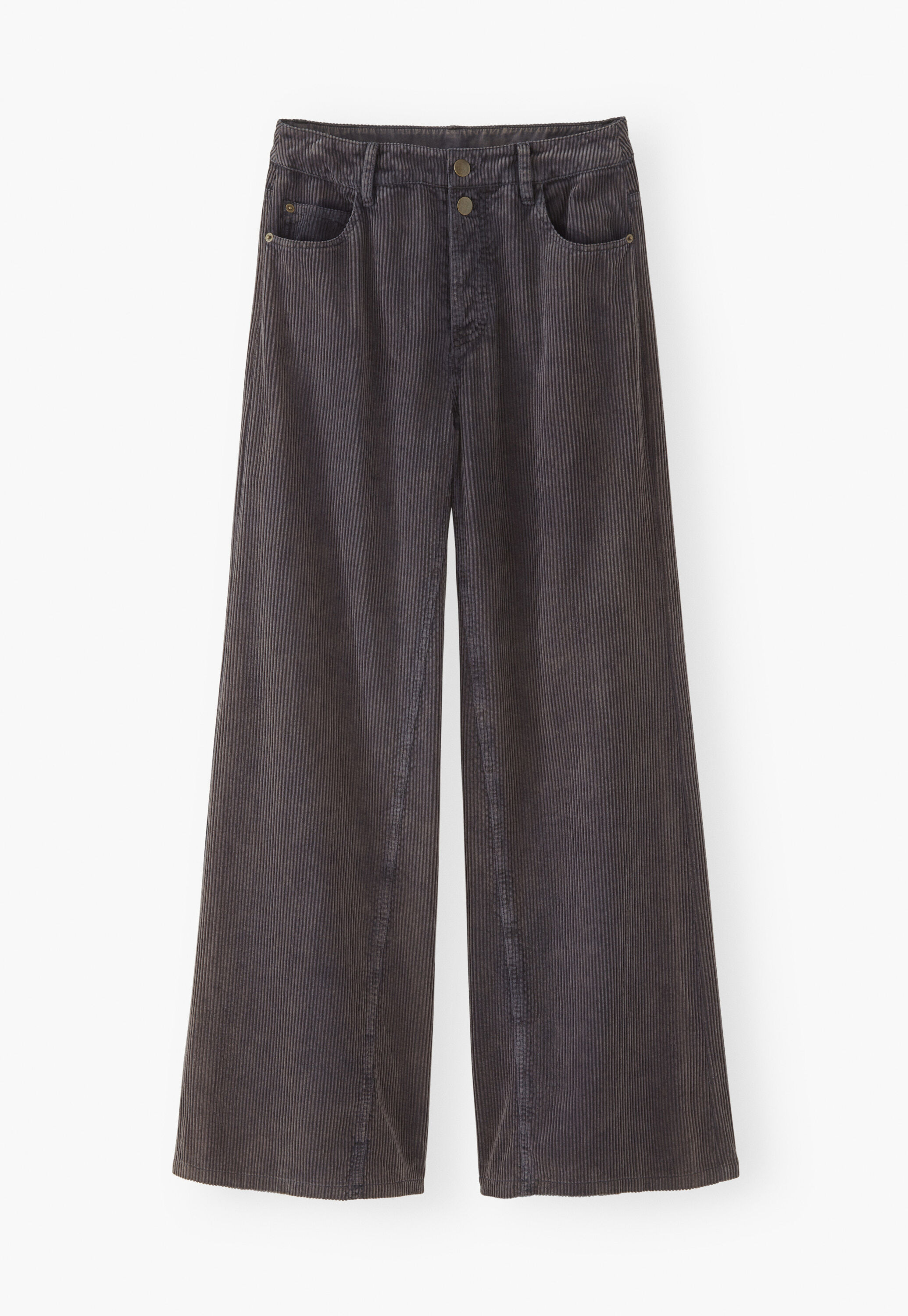 K&uuml;rzer geschnittene Hose mit weitem Bein
