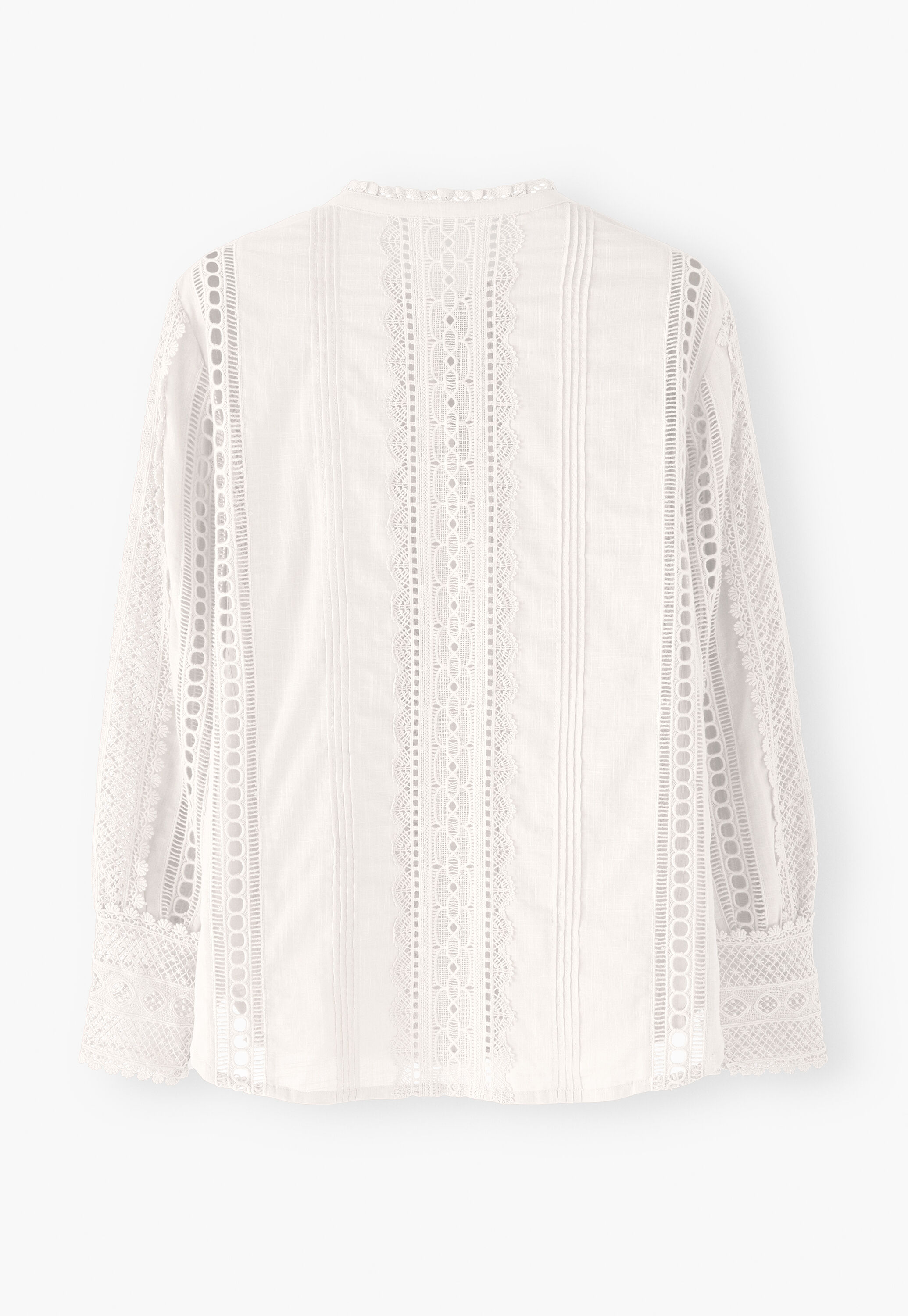 Spitzenbluse, Off-White, large