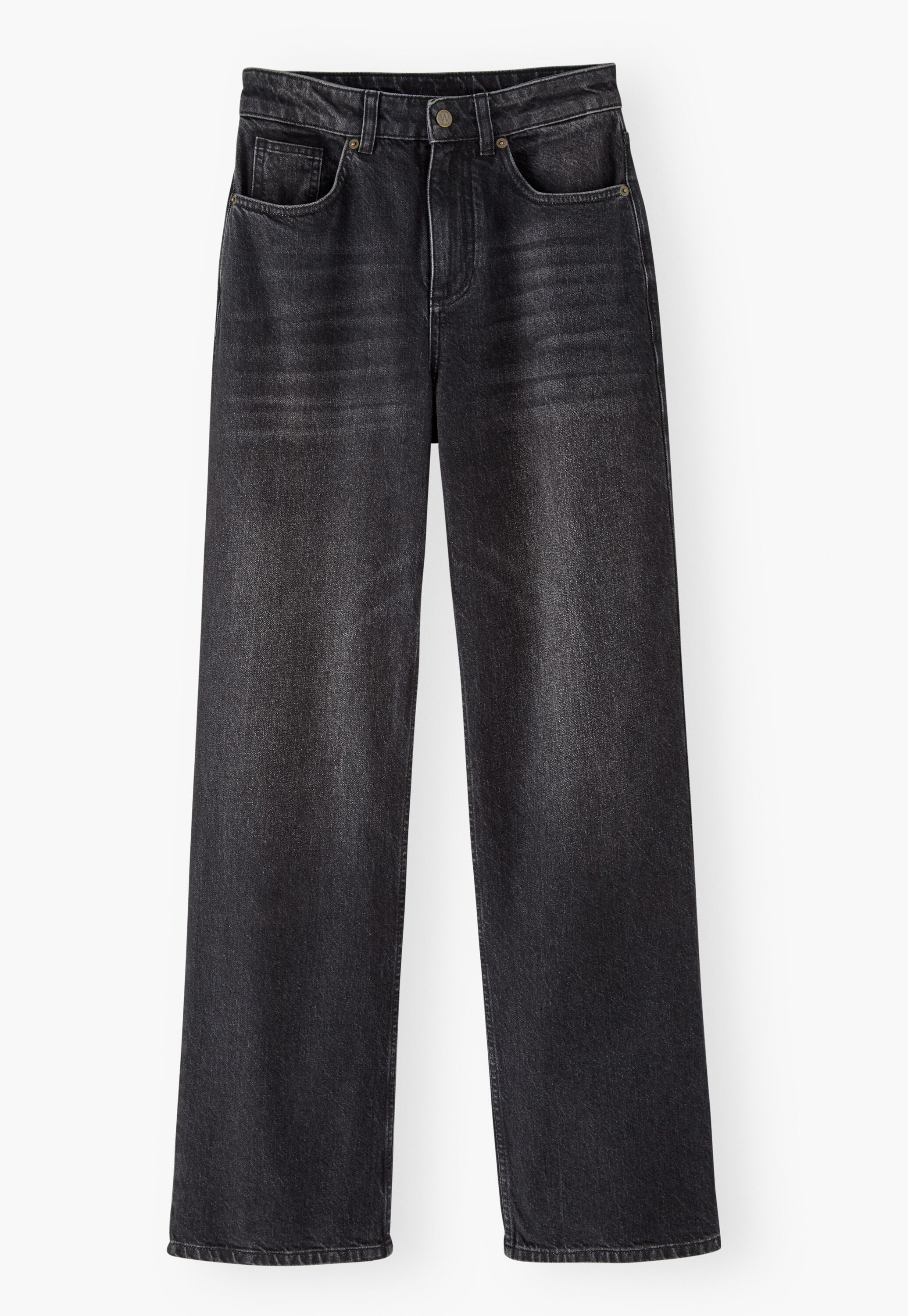 K&uuml;rzer geschnittene Hose mit weitem Bein