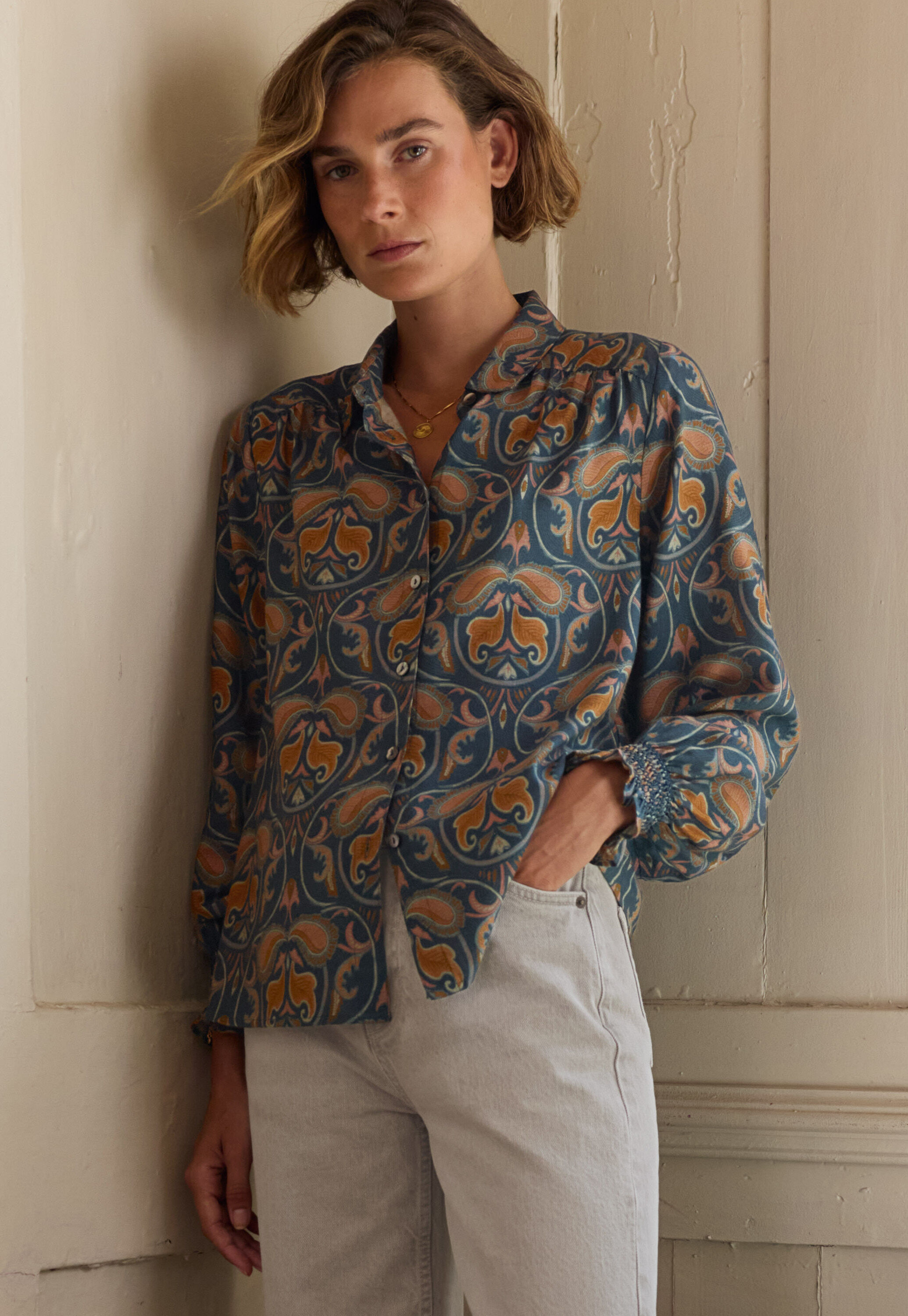 Bedruckte Bluse