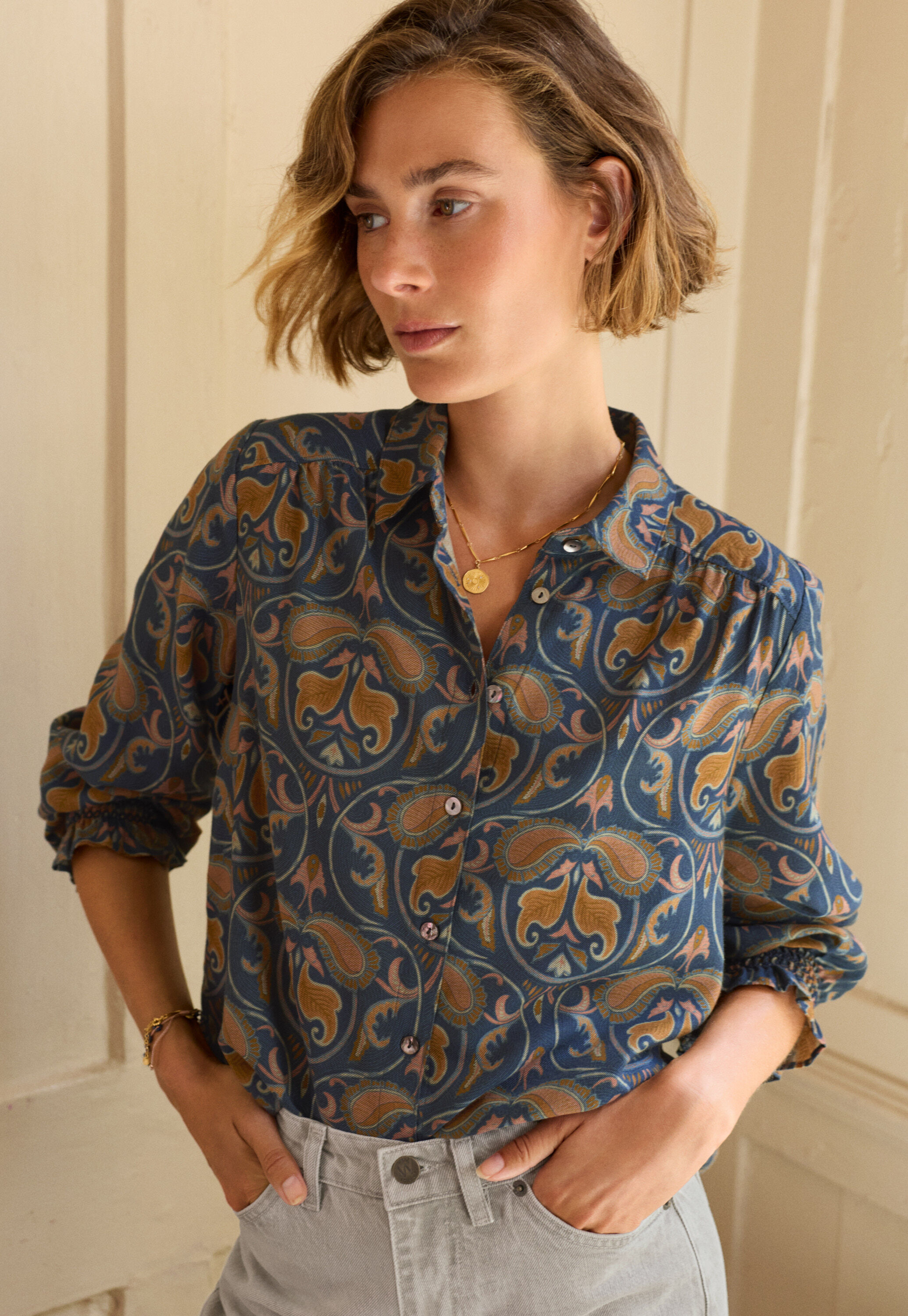 Bedruckte Bluse