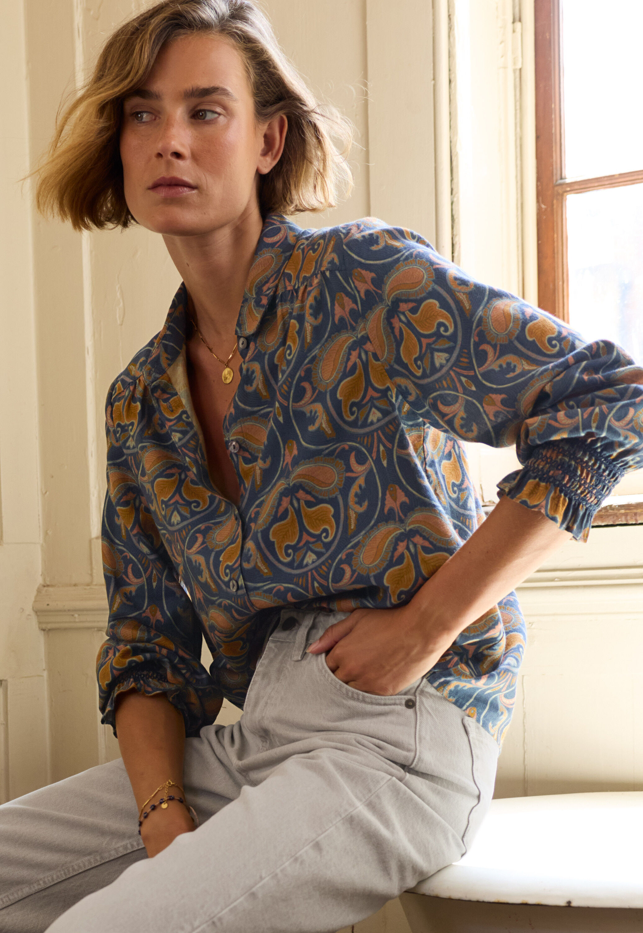 Bedruckte Bluse