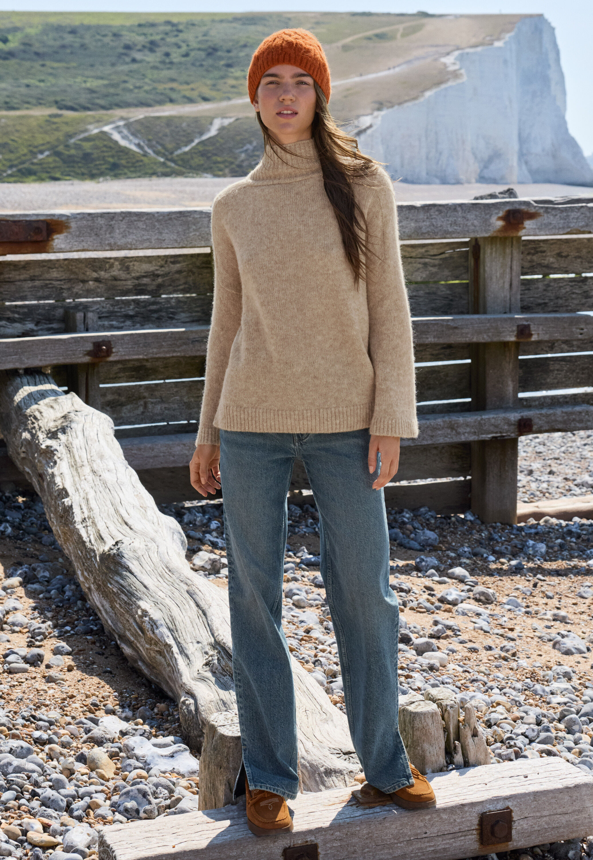 Pullover mit hohem Kragen