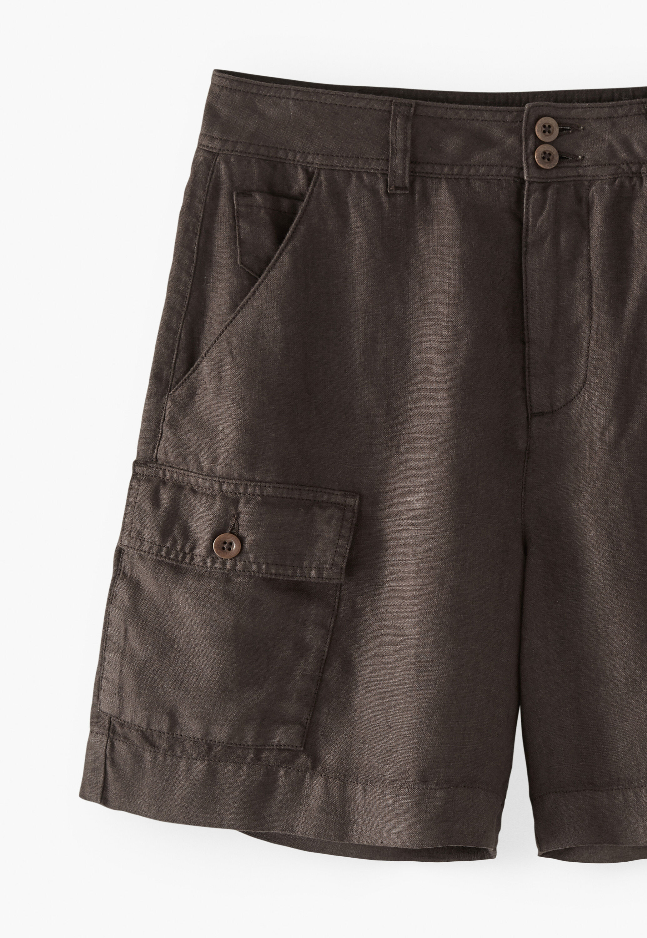 Utility-Shorts, Dunkle Schokolade, large