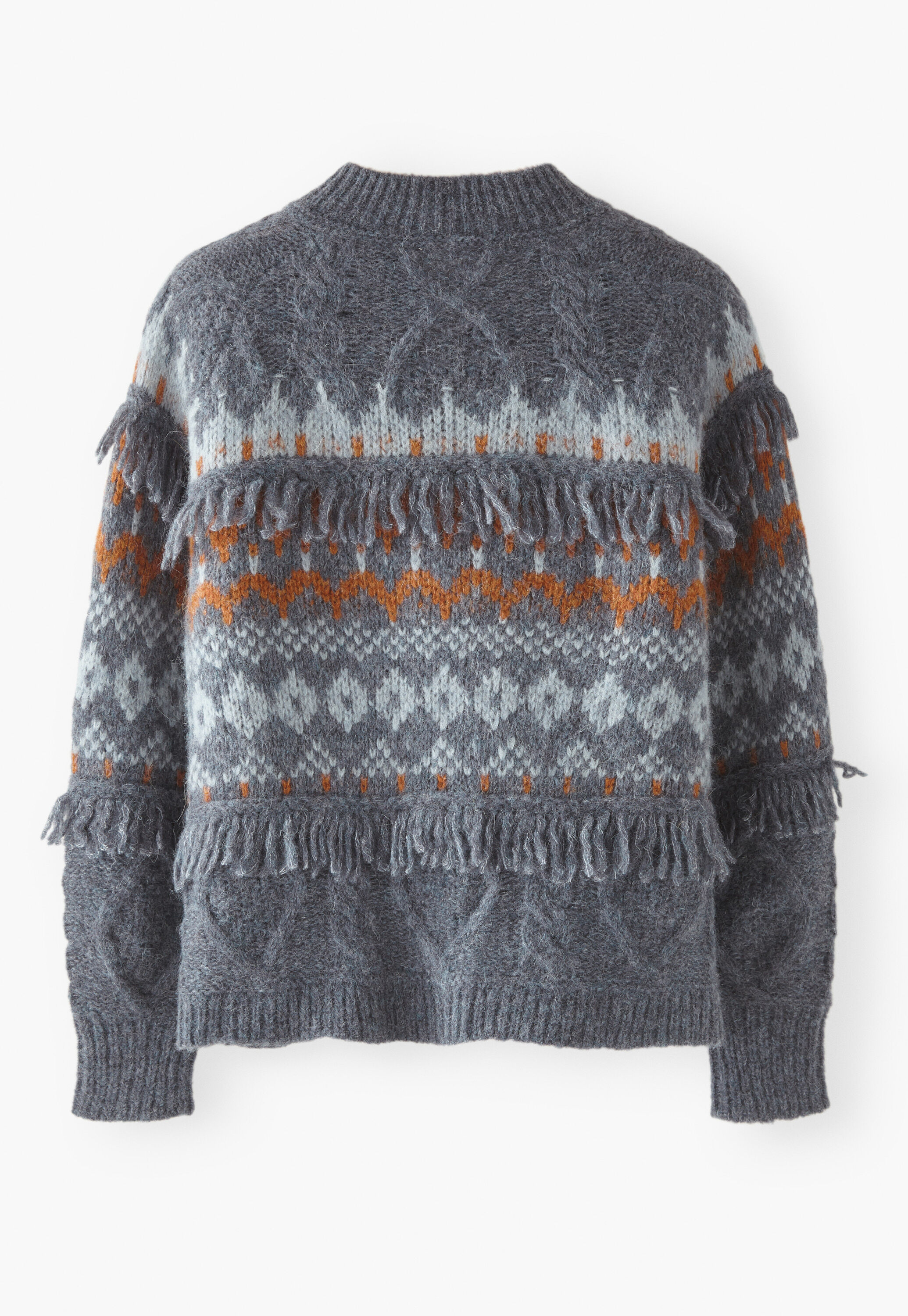 Cardigan mit Zopfmuster