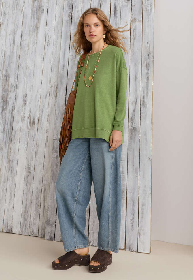 Top mit tief sitzenden Schultern, Apfel, completeTheLook
