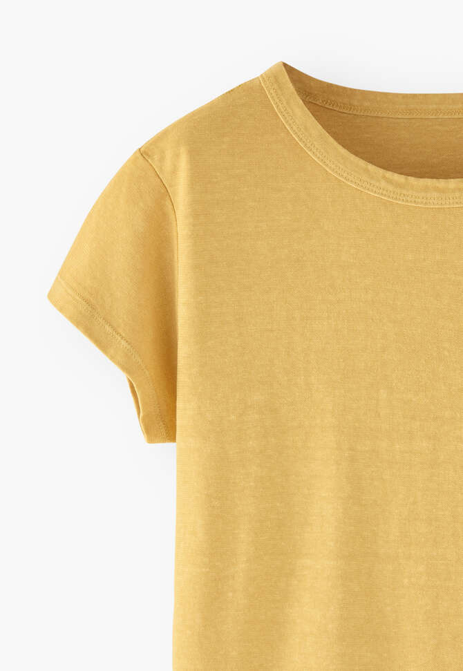 Jersey-T-Shirt, Warmes Gelb, completeTheLook