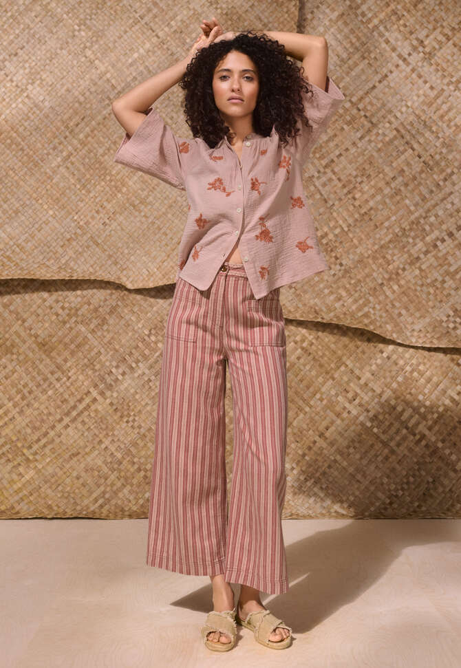 Bestickte Bluse, Zartes Ros&eacute;, completeTheLook