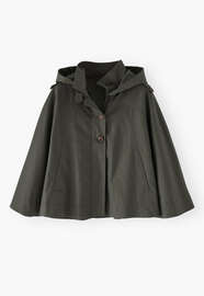 Cape, Dunkles Khaki, webstill