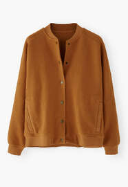 Jersey-Jacke, Ingwer, webstill