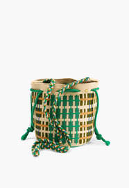 Umh&auml;ngetasche, Khaki/Jade, webstill