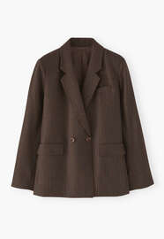 Blazer, Walnuss, webstill