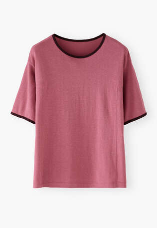 Jersey-T-Shirt, Rauchiges Ros&eacute;, webstill