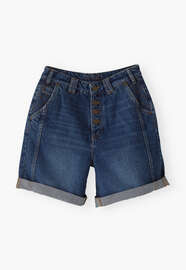 Shorts aus Denim, Mid-Vintage, webstill