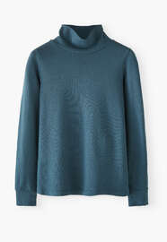 Rollkragentop, Tiefes Petrol, webstill
