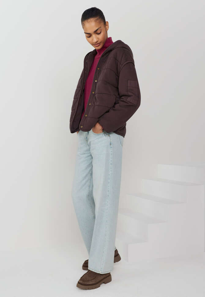 Gesteppte Jacke, Espresso, completeTheLook