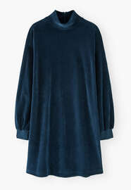 Sweatshirtkleid aus Jersey, Indigo, webstill