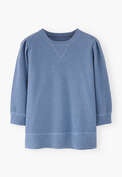 Sweatshirt mit Falten&auml;rmeln, Kornblume, webstill