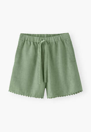 Shorts, Rauchiges Salbei, webstill