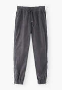 Cord-Jogginghose, Stahlgrau, webstill