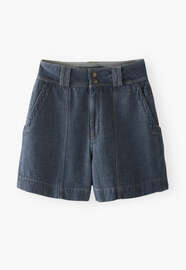Streifen-Shorts, Indigograu, webstill