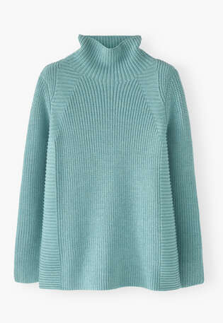 Pullover mit hohem Ausschnitt, Ozean, webstill