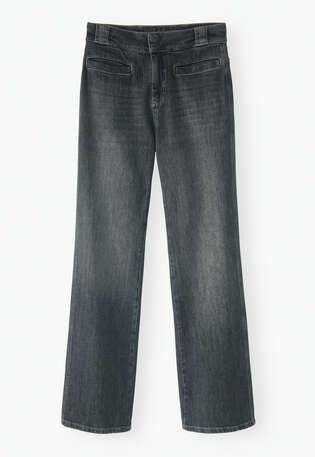 Schmale Stretch-Jeans, Kohlschwarz, webstill