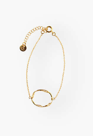 Armband mit Kreiselement, Gold, webstill