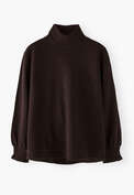 Sweatshirt mit hohem Kragen, Kaffee, webstill