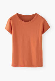 Jersey-T-Shirt, Flammendes Orange, webstill
