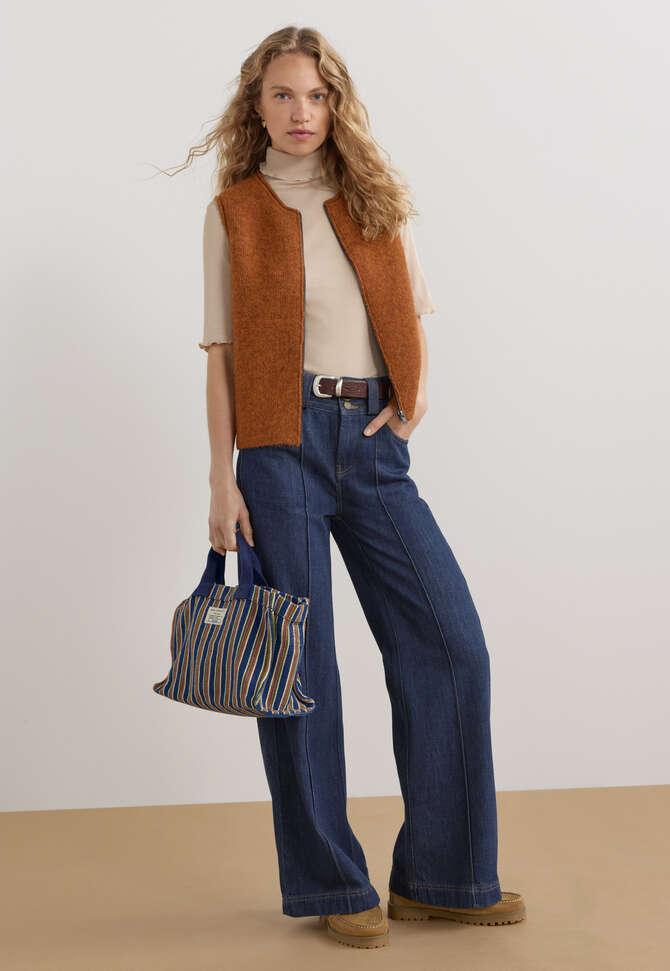 Strickweste, Kupfer/Abendrot, completeTheLook