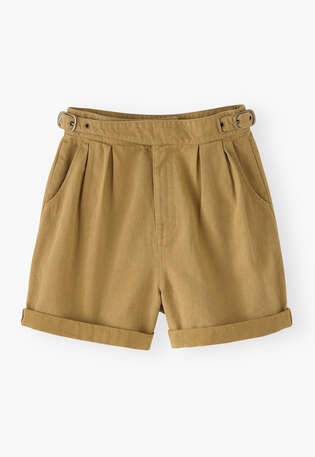 Schnallen-Shorts, Oliver Sand, webstill