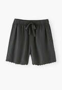 Shorts, Schwarzes Flaschengr&uuml;n, webstill