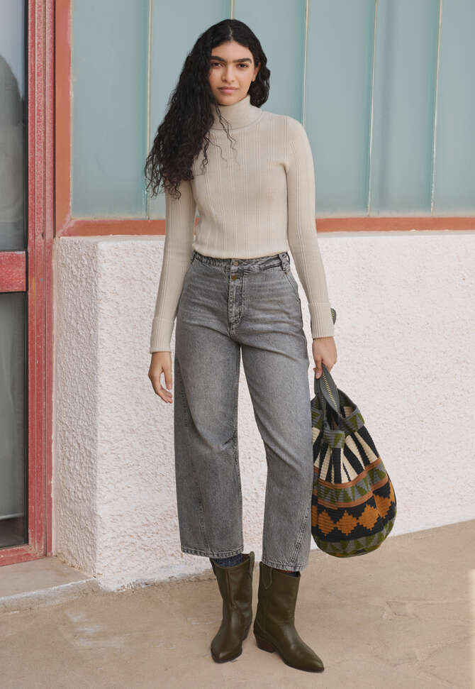 Horseshoe Jeans, Graue Waschung, completeTheLook