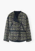 Steppjacke mit Print, Denimblau, webstill