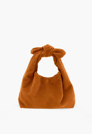 Tasche mit Knotengriff, Rost, webstill