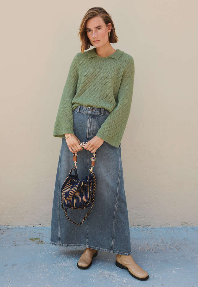 Pullover mit Kragen, Basilikumgr&uuml;n, completeTheLook
