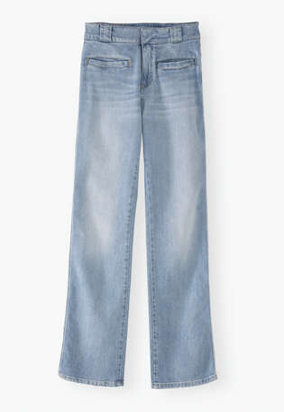Jeans mit geradem Bein, Blasses Vintage, webstill