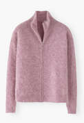Pullover mit Rei&szlig;verschluss, Lavendelrosa, webstill