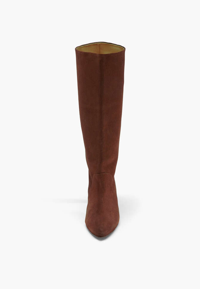Stiefel mit Absatz, Schokolade, completeTheLook