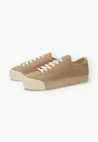 Espadrille-Sneaker, Taupe, webstill