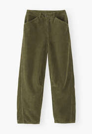 Horseshoe-Cordhose, Dunkles Khaki, webstill