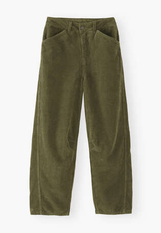 Horseshoe-Cordhose, Dunkles Khaki, webstill
