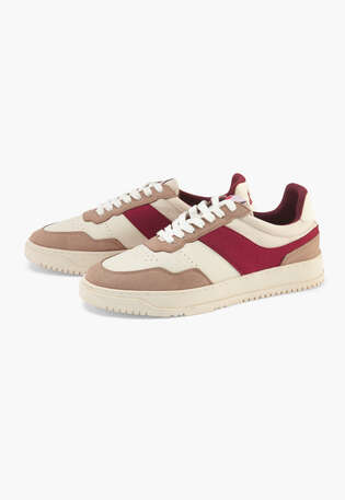 Sneaker, Kirsche/Hafer, webstill
