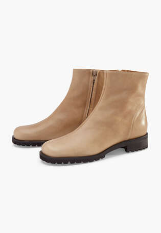 Stiefel mit Absatz, Taupe, webstill