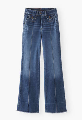Bootcut Jeans, Mittleres Vintage, webstill
