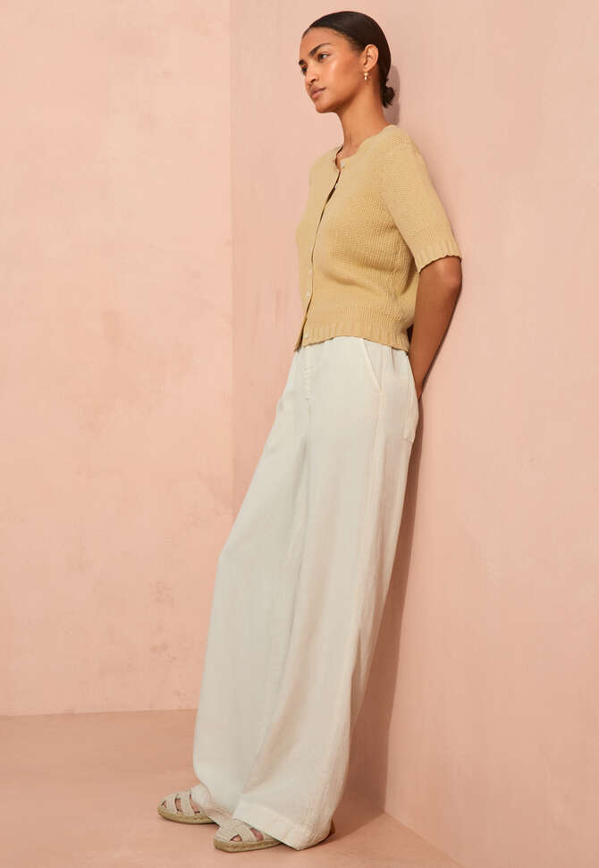 Hose mit weitem Bein, Elfenbein, completeTheLook