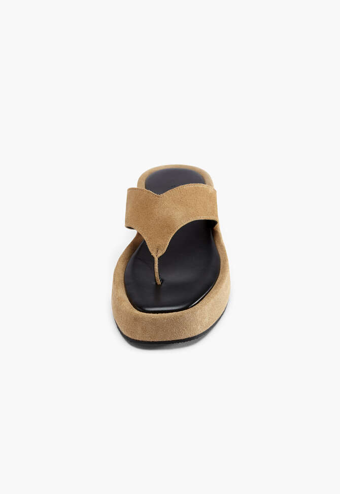 Flatform-Sandalen, Sand, completeTheLook