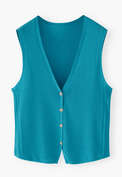 &Auml;rmelloser Pullover, Cerulean, webstill